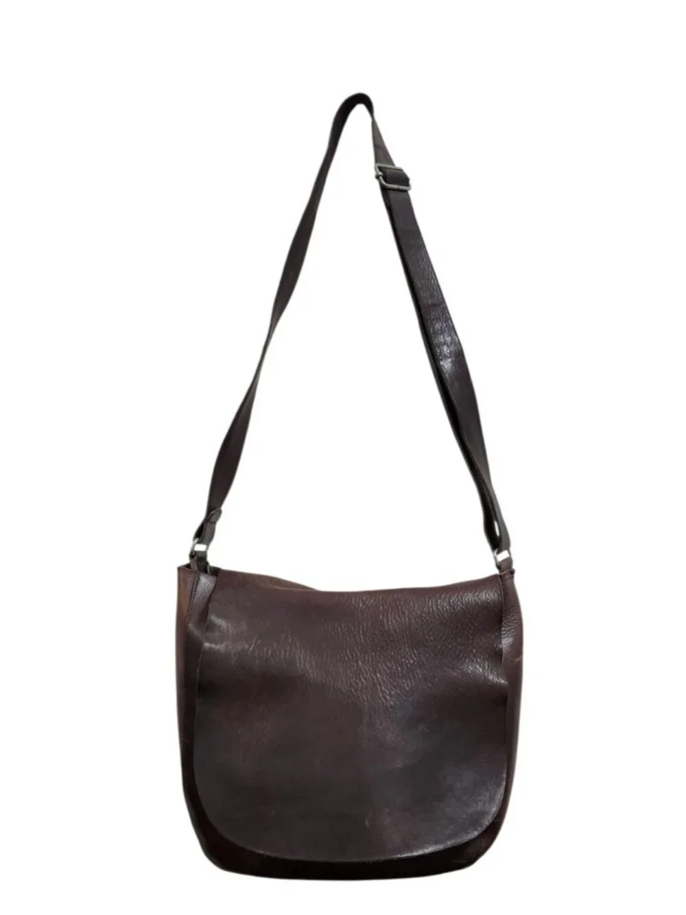 m0851 Leather Crossbody Bag Brown Distressed Vintage Messenger Canada Unisex